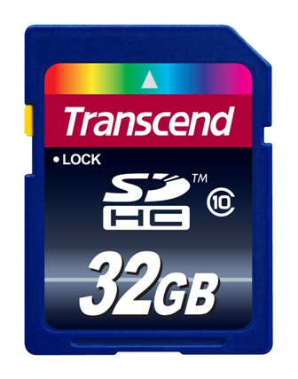 Transcend 32GB SDHC card